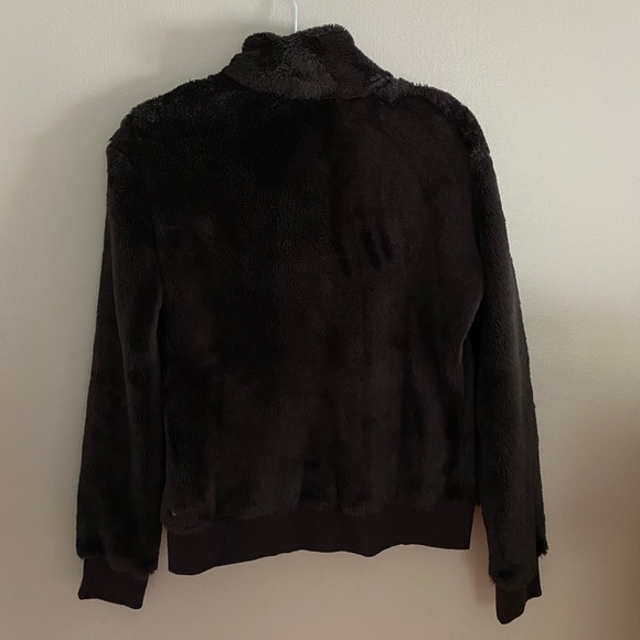Z by Zella Black fur bomber - Picture 2 of 3